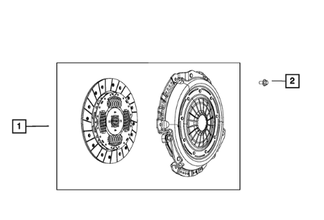 Pressure Plate And Disc Clutch Kit - Mopar (68273845AD)