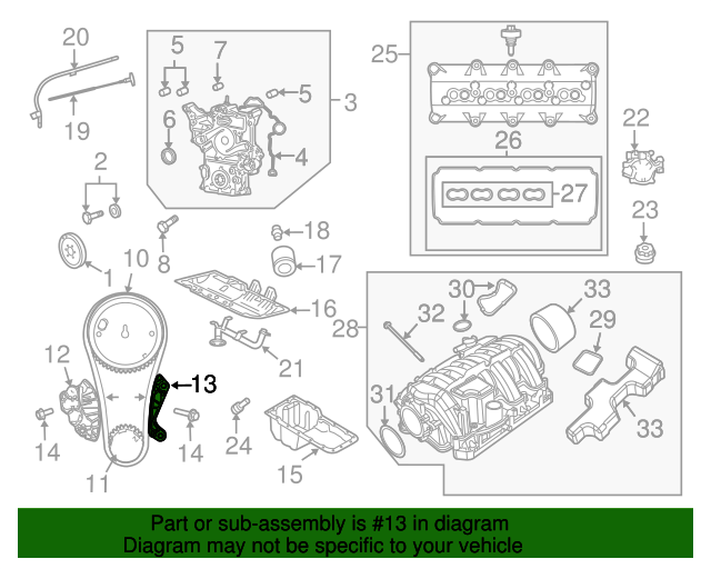 Chain Guide - Mopar (4893429AA)