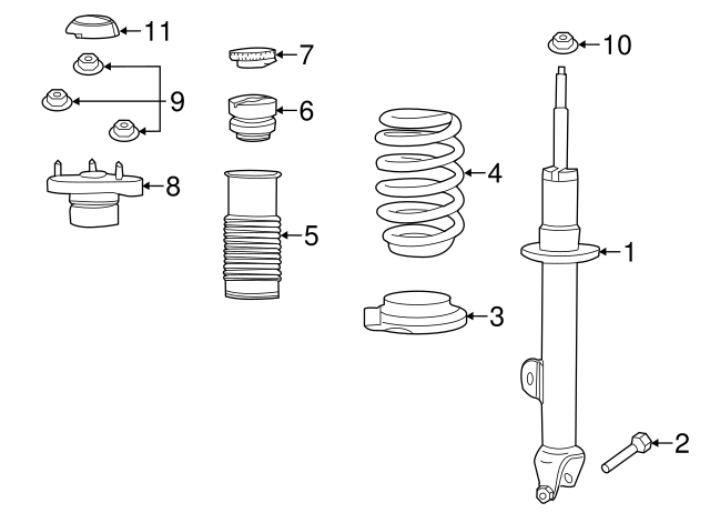 Shock Absorber - Mopar (68544313AA)