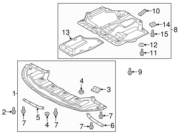 Front Cover Screw - Kia (12442-06257B)