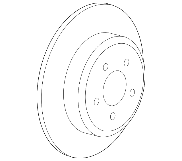 Disc Brake Rotor - Mopar (05290538AE)